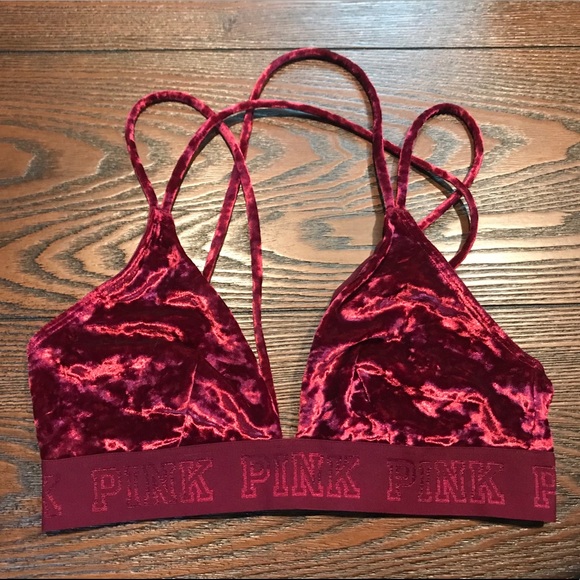 PINK Victoria's Secret Other - PINK Victoria’s Secret Velvet Unlined Bra